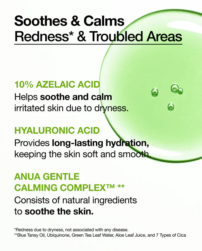 Anua Azelaic Acid 10% Redness Serum – 30ml