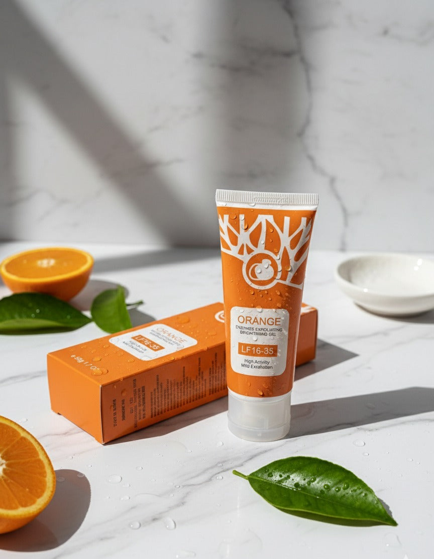 Orange exfoliating whitening gel