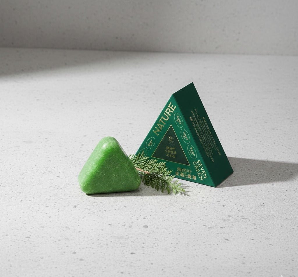 Seven Green Triangle Soap